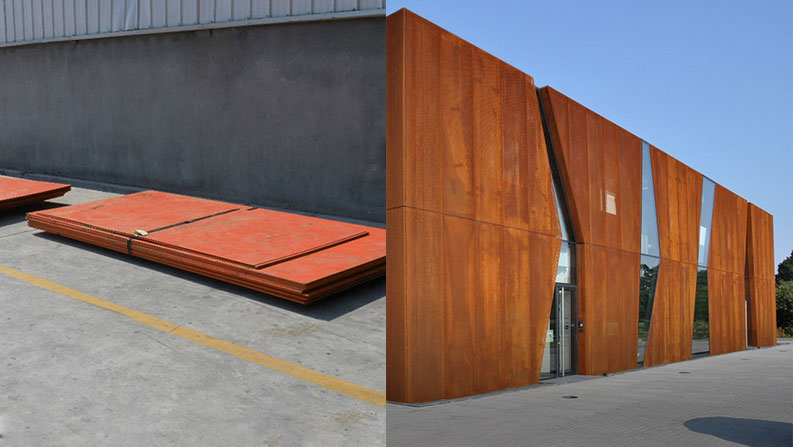Corten çelik dekoratif özellikler